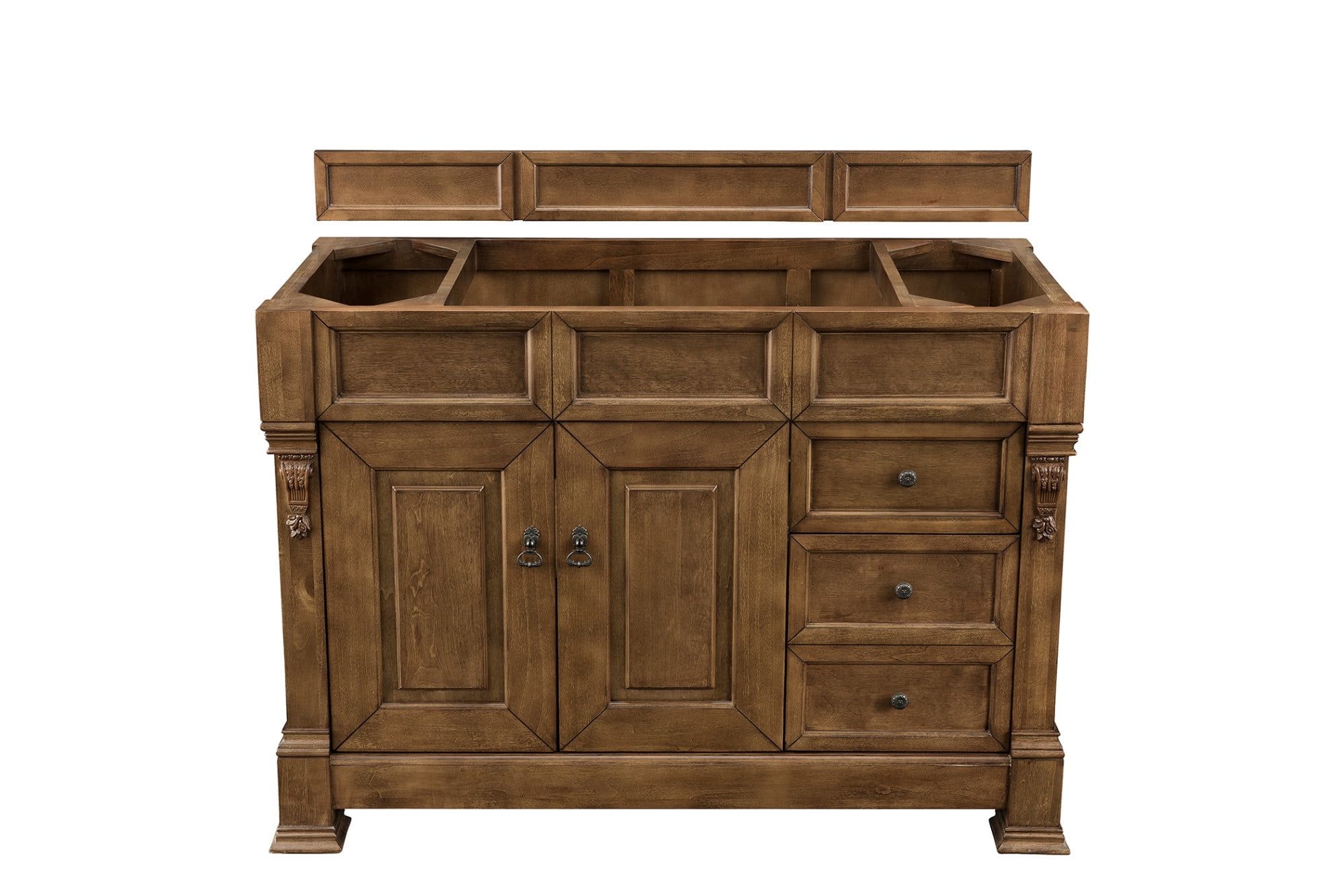 Brookfield 48" Light Wood Single Vanity Base with Backsplash