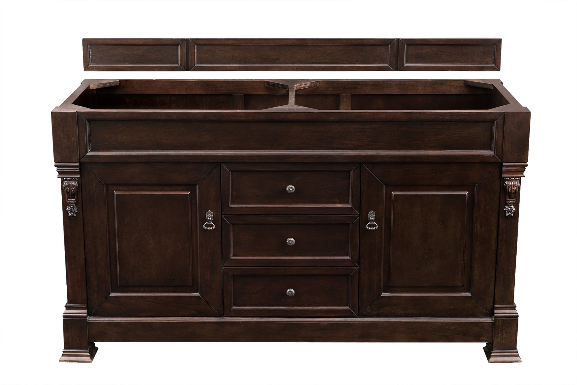 Brookfield 60" Double Sink Mahogany Freestanding Vanity