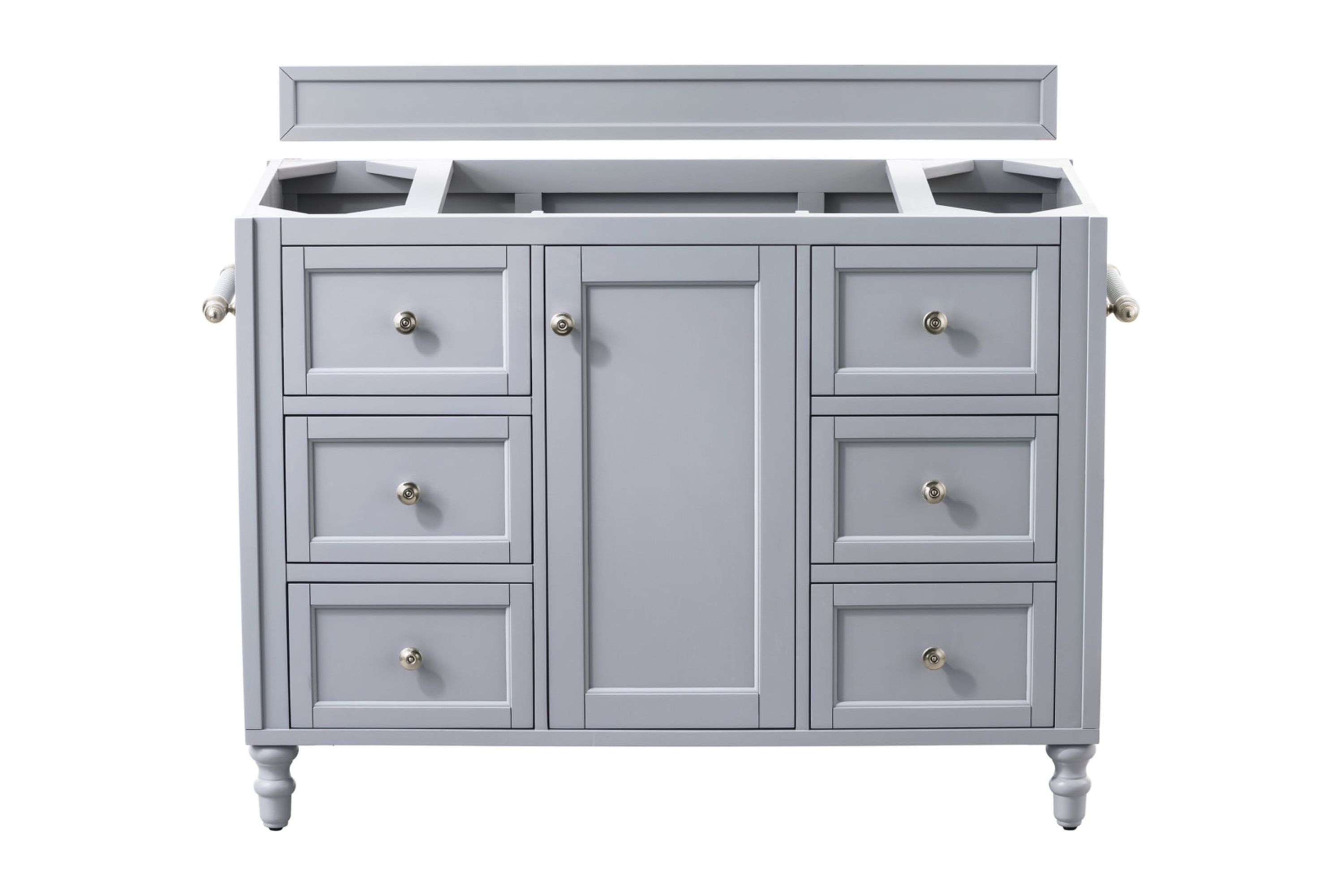 Silver Gray 48" Solid Wood Single Bathroom Vanity