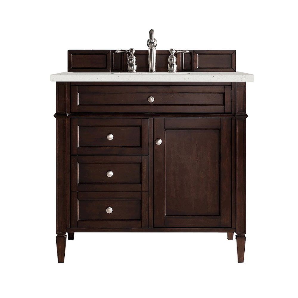 Burnished Mahogany 35" Single Freestanding Bathroom Vanity