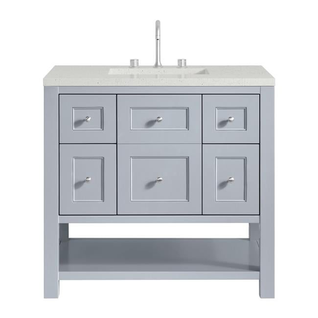 Serenity Blue 36-Inch Freestanding Single Vanity with Plywood Cabinet