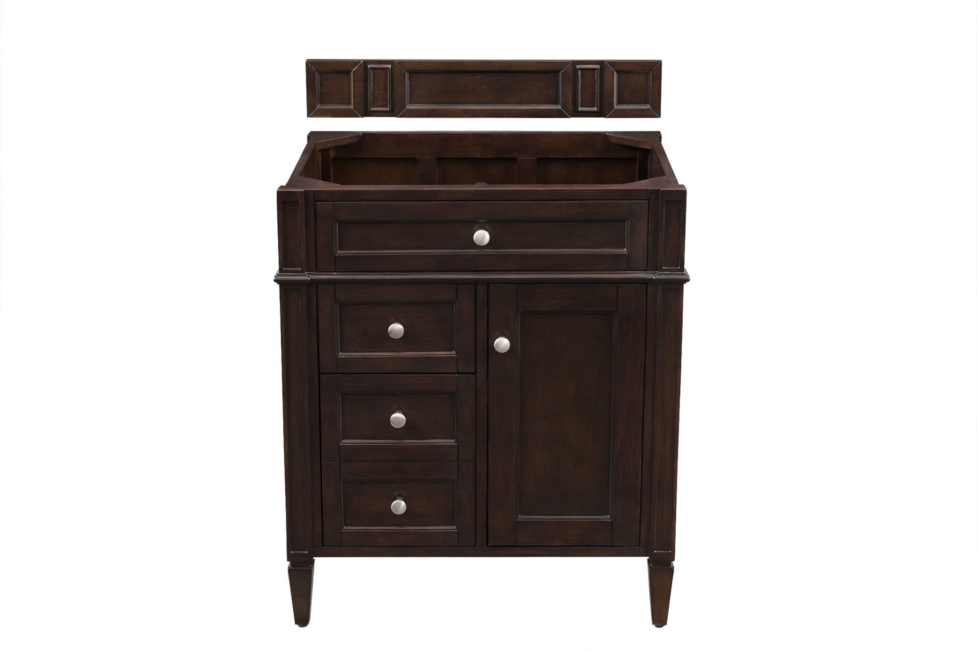 Burnished Mahogany 29" Traditional Single Vanity Base