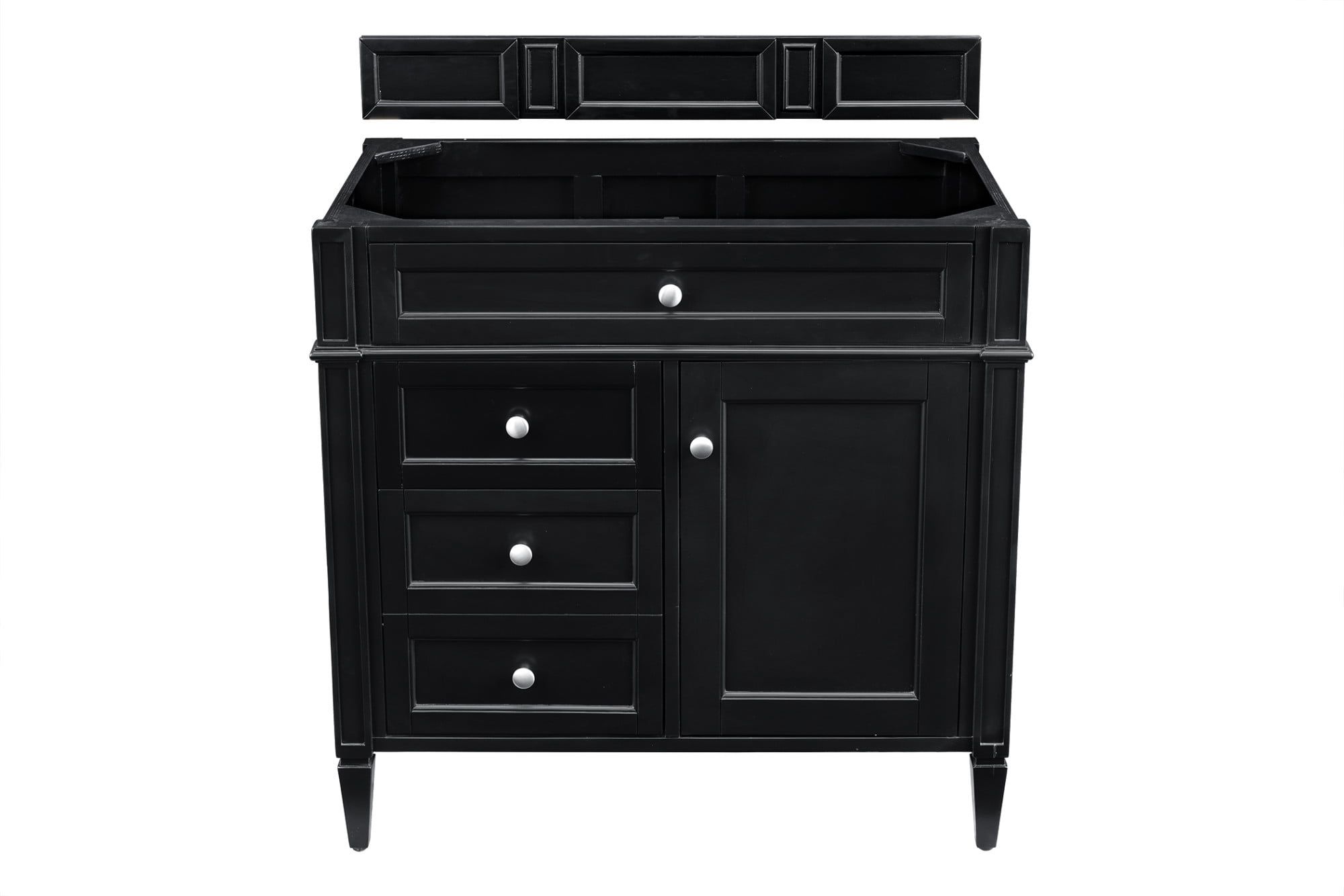 Black Onyx 36" Traditional Single Vanity with Plywood Cabinet