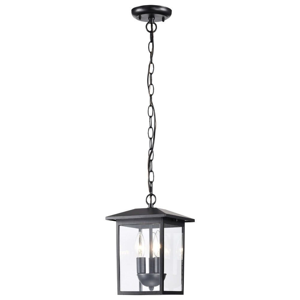 Matte Black Jamesport 7.5" Outdoor Incandescent Glass Light