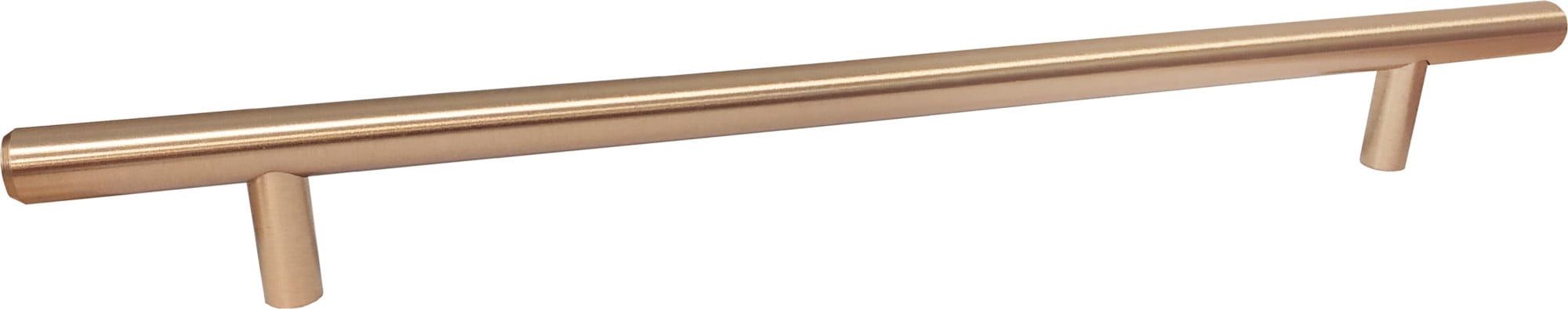 Rose Gold 12" Contemporary Bar Cabinet Pull with Mounting Hardware