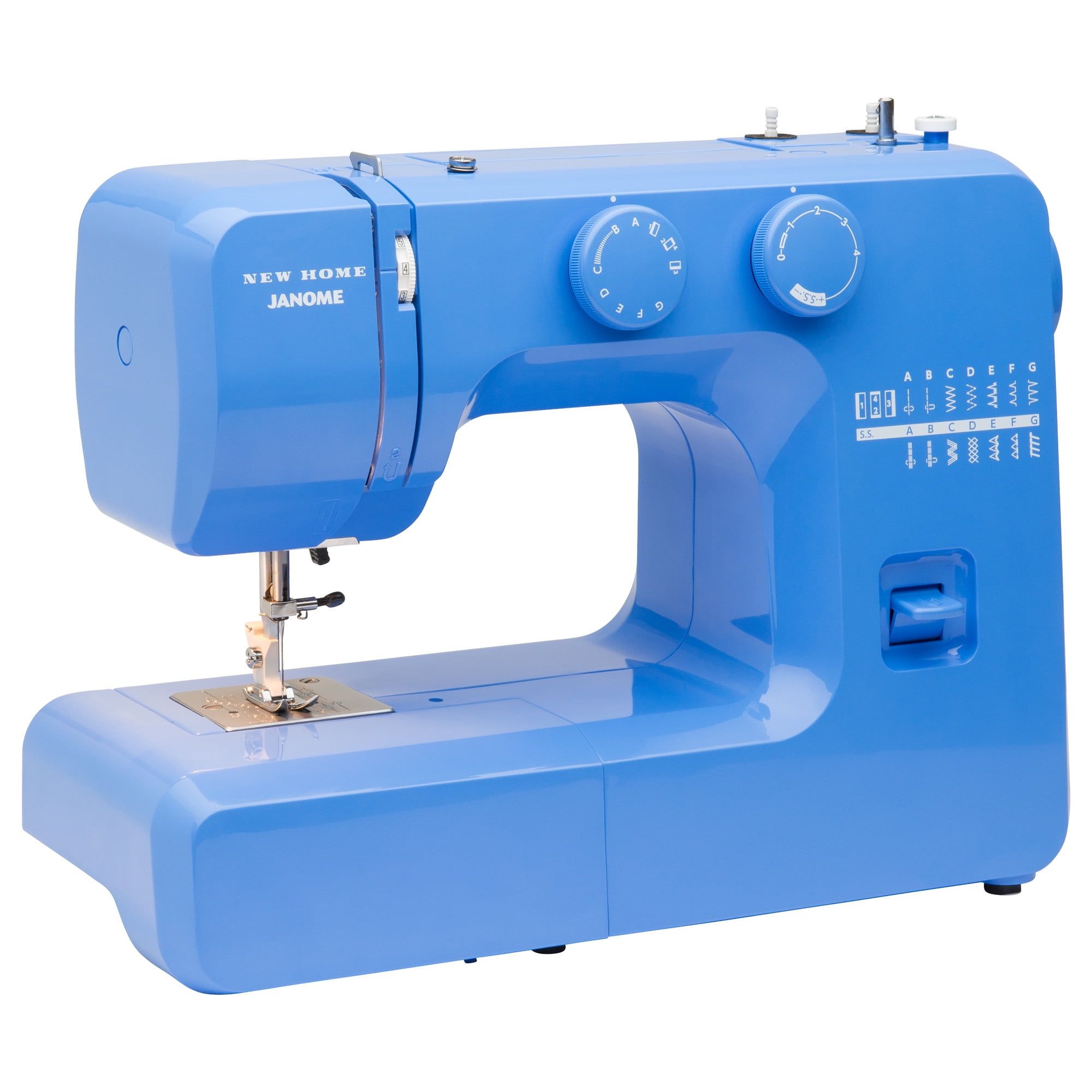 Janome Blue 15-Stitch Beginner-Friendly Sewing Machine