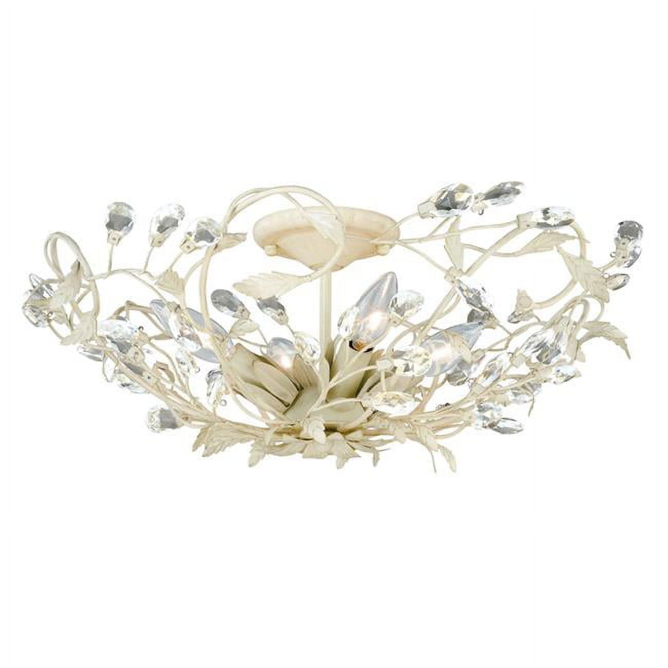 Vaxcel Jardin 4 - Light Flush Mount in  French Cream