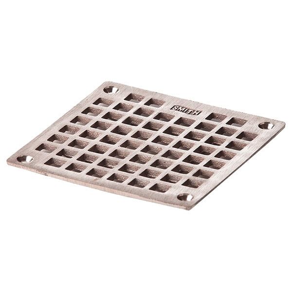 Nickel Bronze 4-5/8 Inch Square Floor Drain Grate