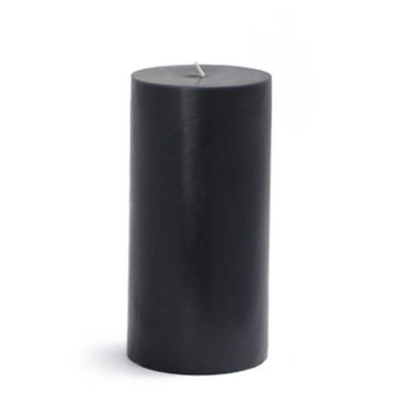 Elegant Dripless Black Pillar Candle 3" x 6"