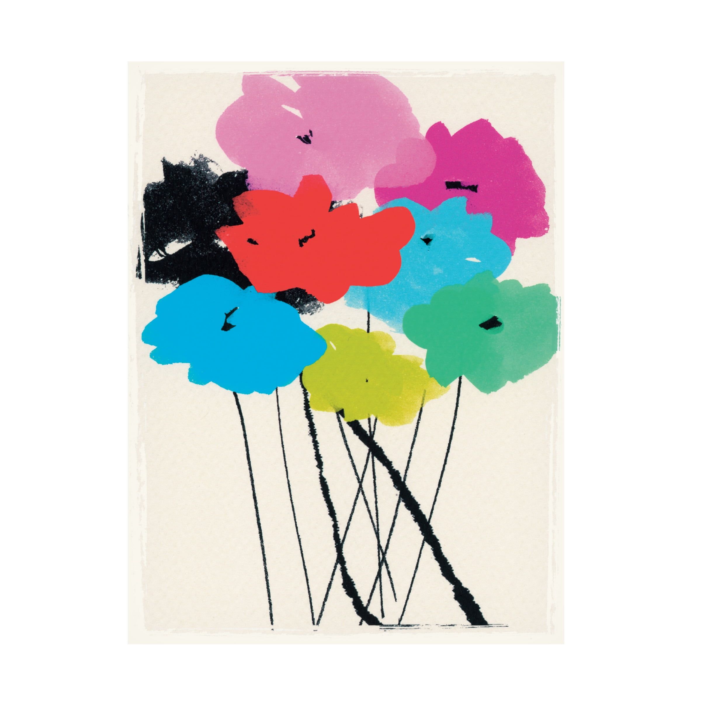 Vibrant Floral Bouquet Canvas Art in Multicolor