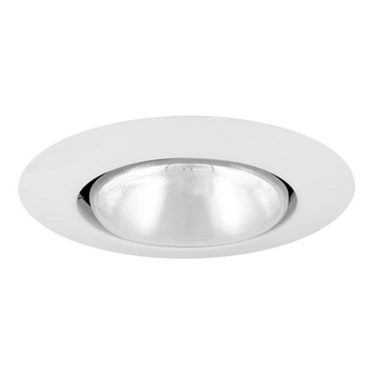 White 6-Inch Decorative Open Trim Ring for Down Lighting