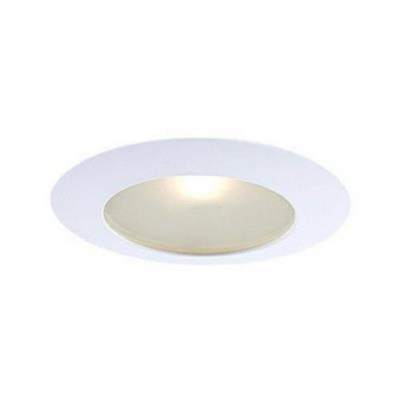 White Frosted Glass 6-Inch Recessed Lighting Trim