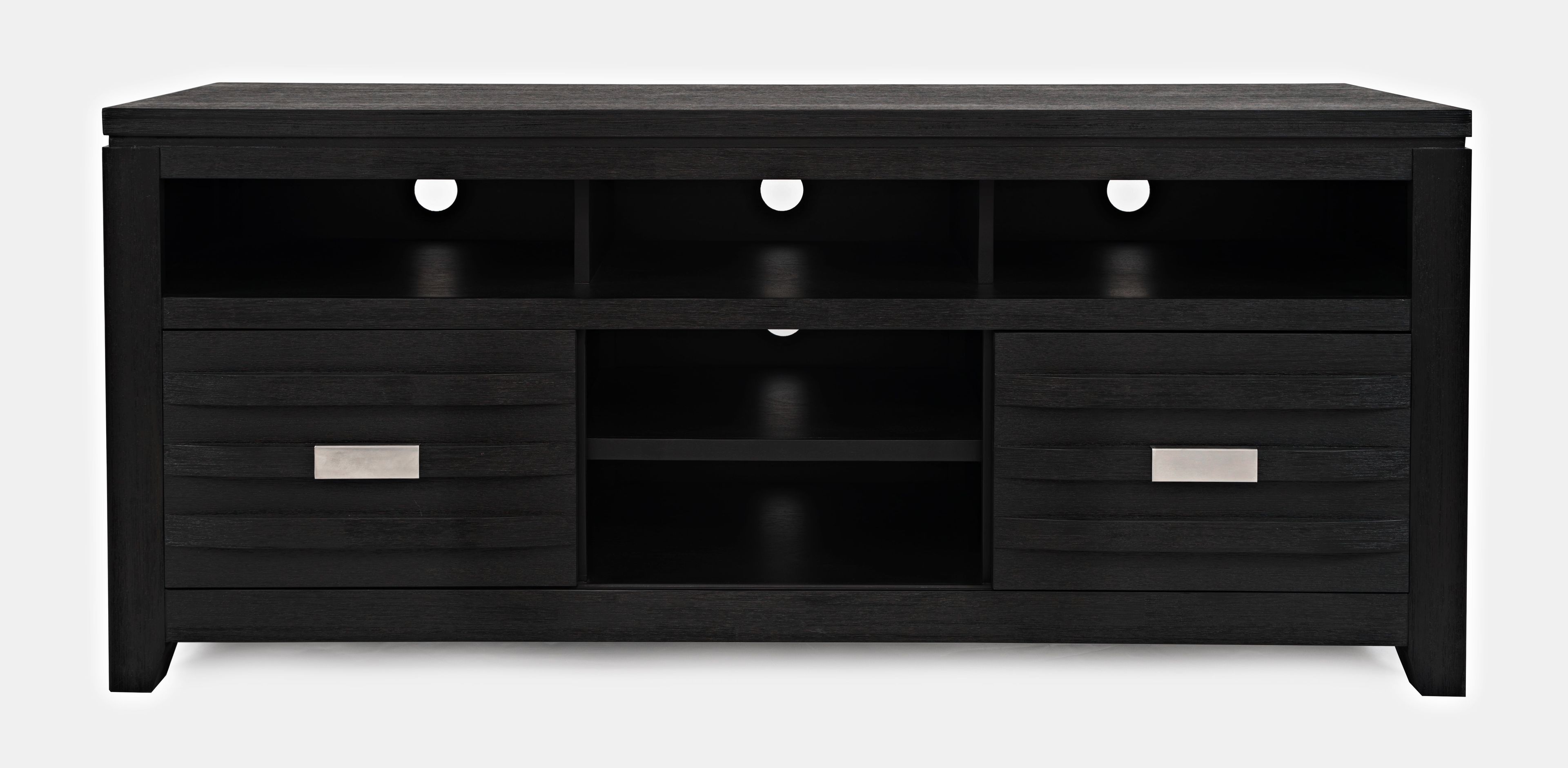 Altamonte 60" Dark Charcoal Acacia Media Console with Cabinet