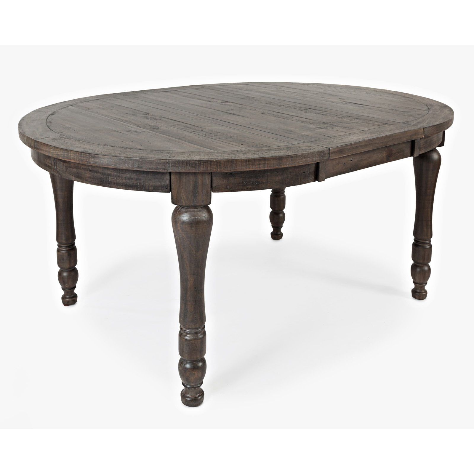 Rustic Reclaimed Pine Extendable Round Dining Table