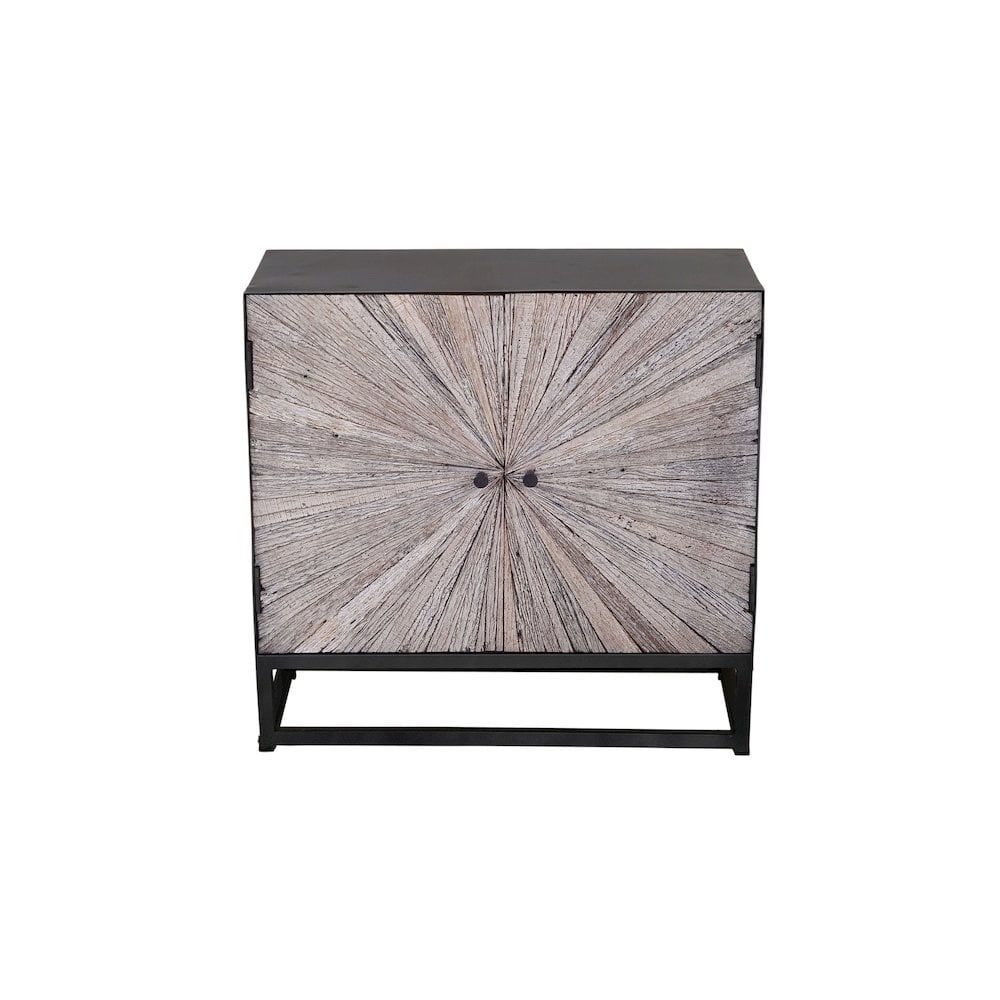 Astral Plains Grey Wash Reclaimed Wood 32" Accent Cabinet