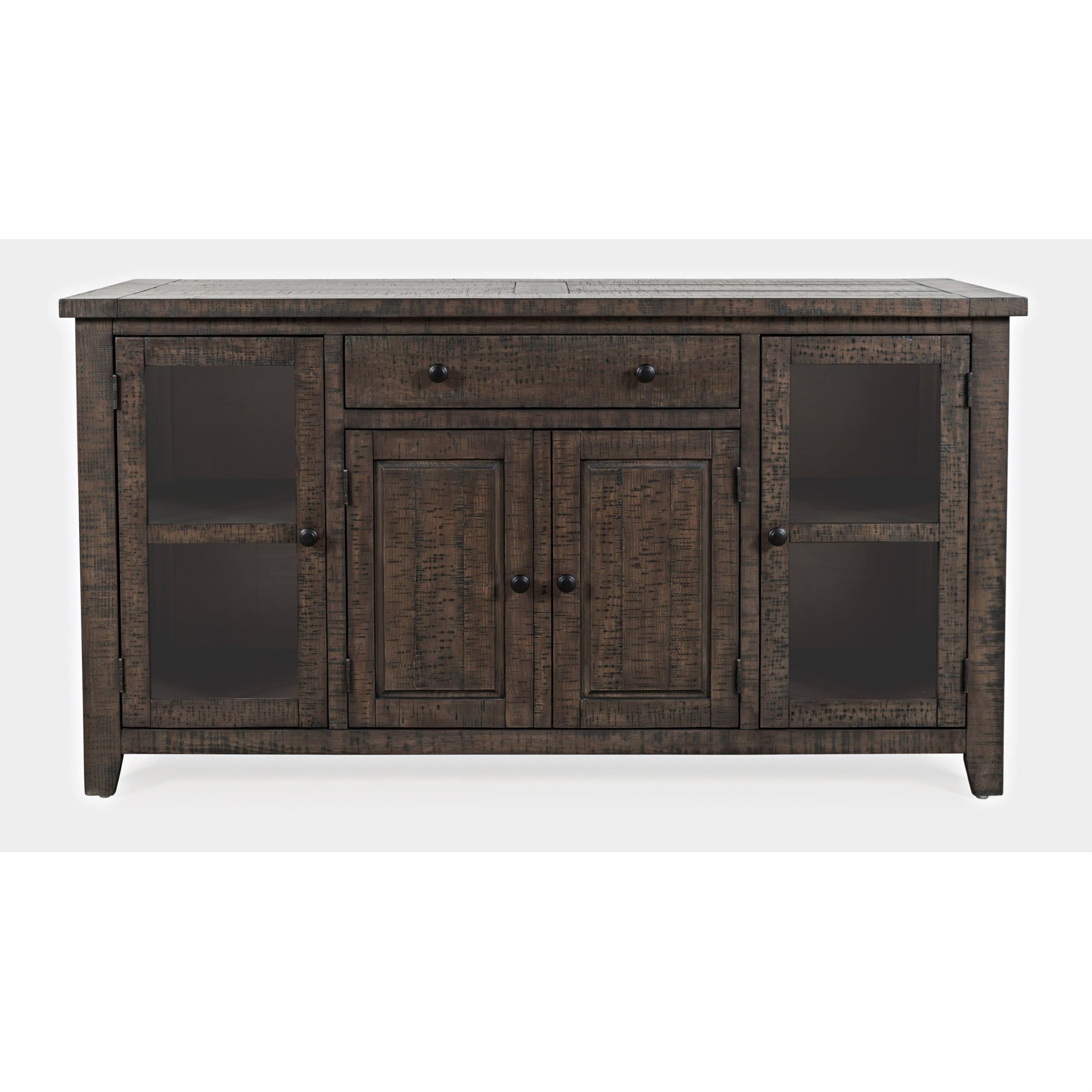 Willow Creek 60'' Brown Pine Transitional Sideboard Buffet