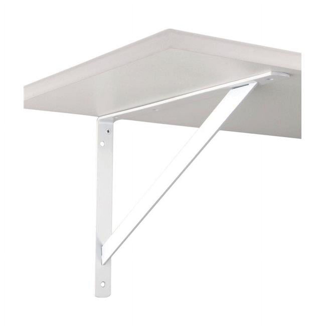 Max Bracket 20" White Heavy-Duty Steel Shelf Support