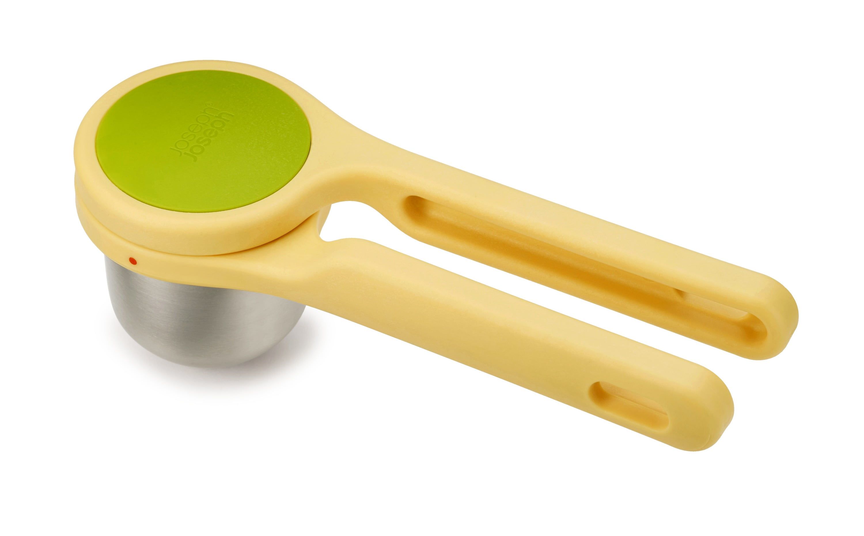 Ergonomic Yellow and Green Stainless Steel Citrus Press