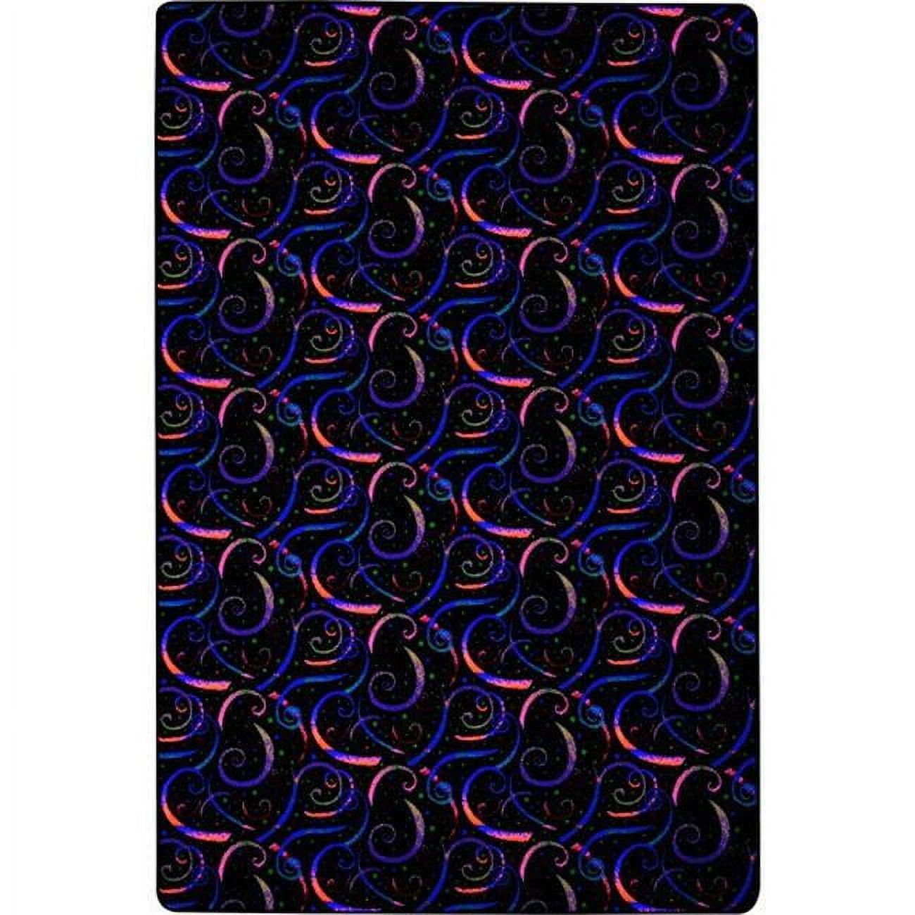 Dynamic Black Synthetic 12' x 6' Easy-Care Stain-Resistant Area Rug
