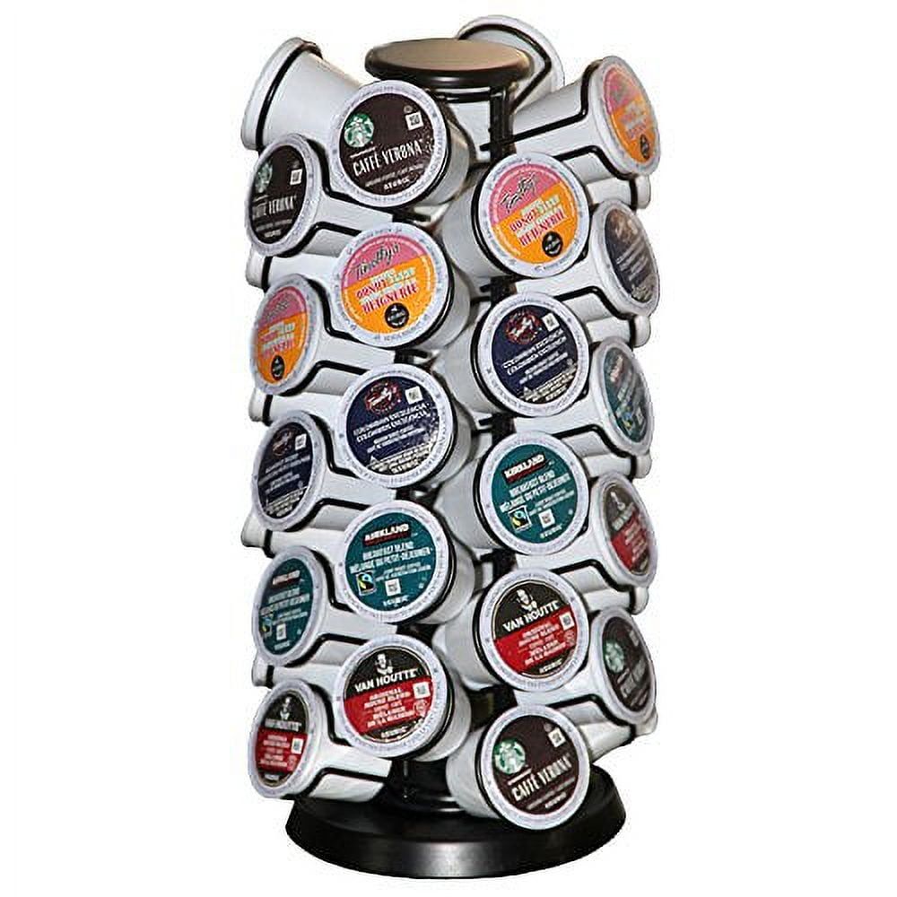 Black 40-Pod Capacity K-Cup Coffee Pod Carousel