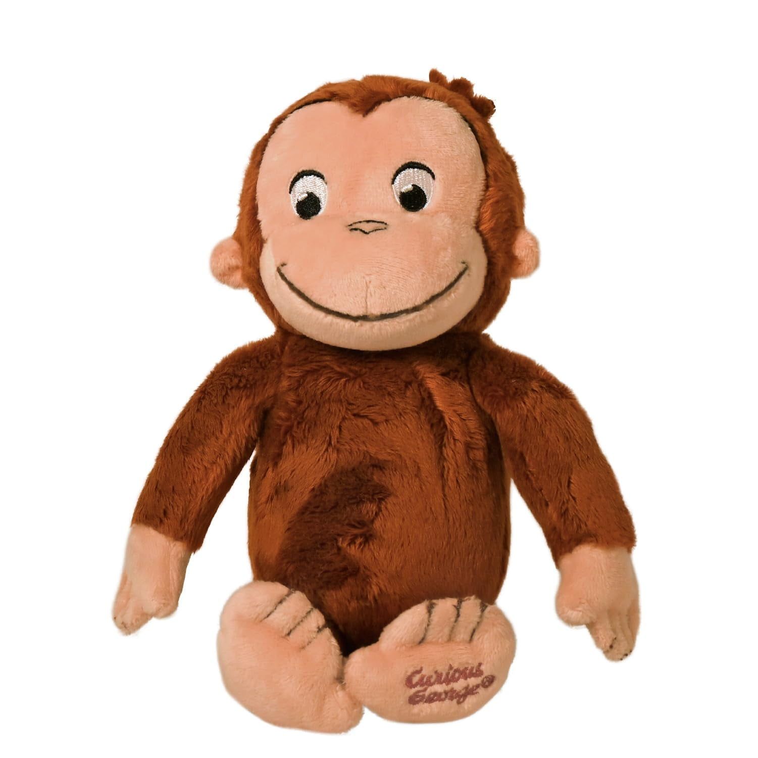 Curious George 8-Inch Brown Plush Monkey Toy