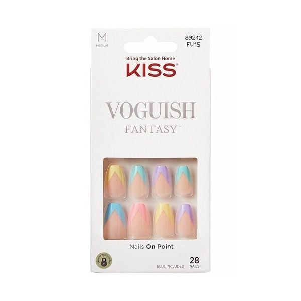 Voguish Fantasy Medium Multicolor Coffin Press-On Nails