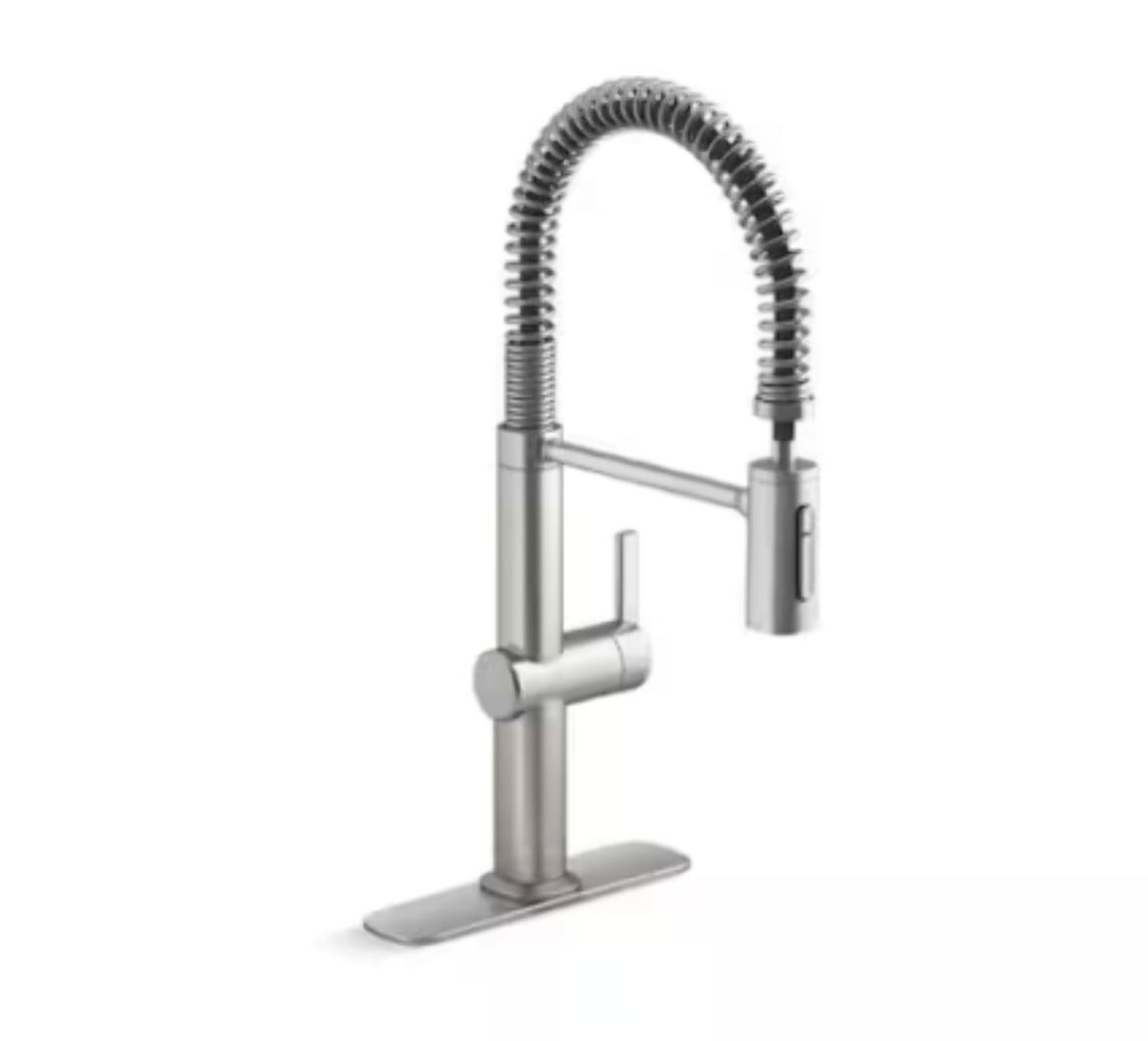 Stainless Steel Single Handle Pull Down Kitchen Faucet with Spray