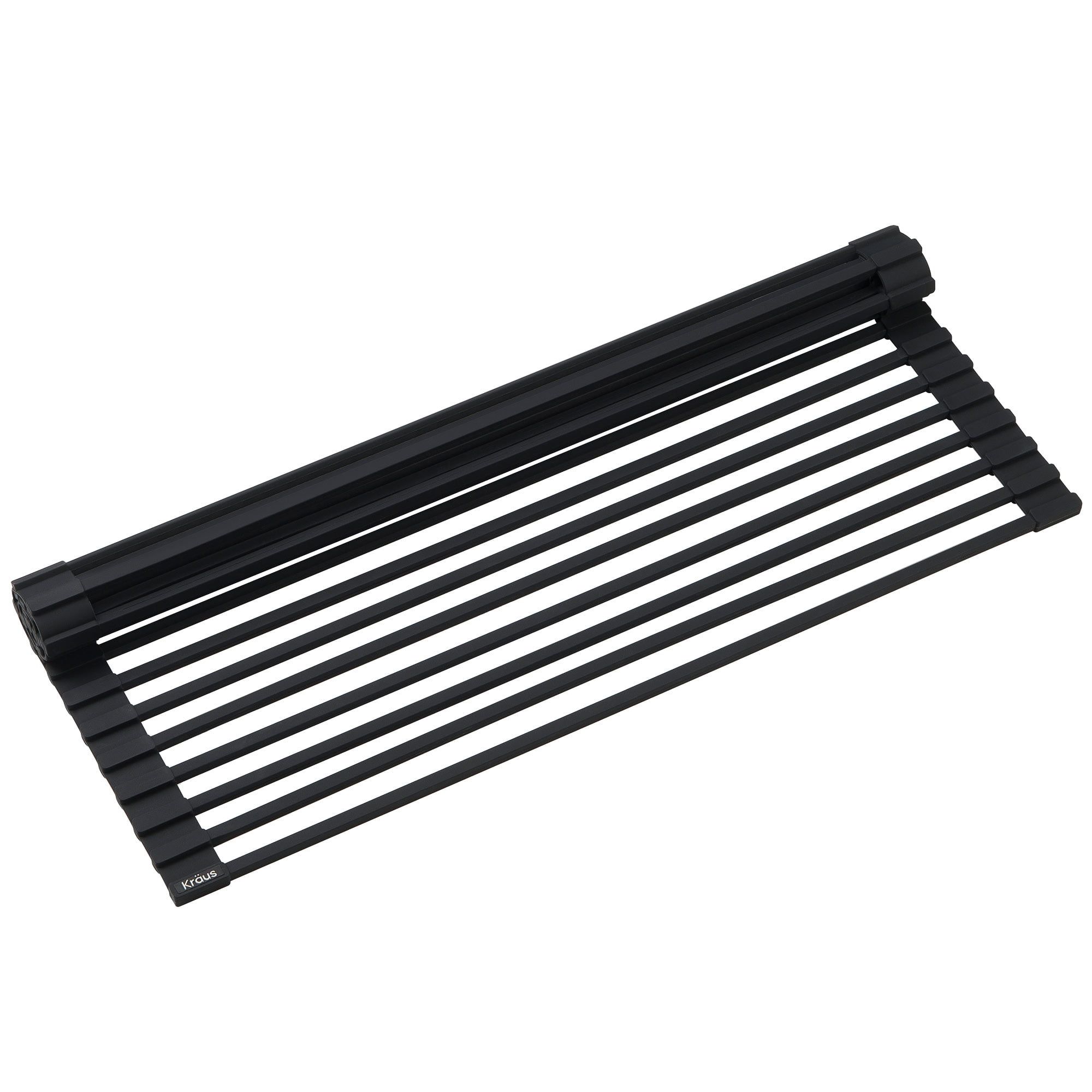 Black Foldable Stainless Steel Over-Sink Dish Drying Rack