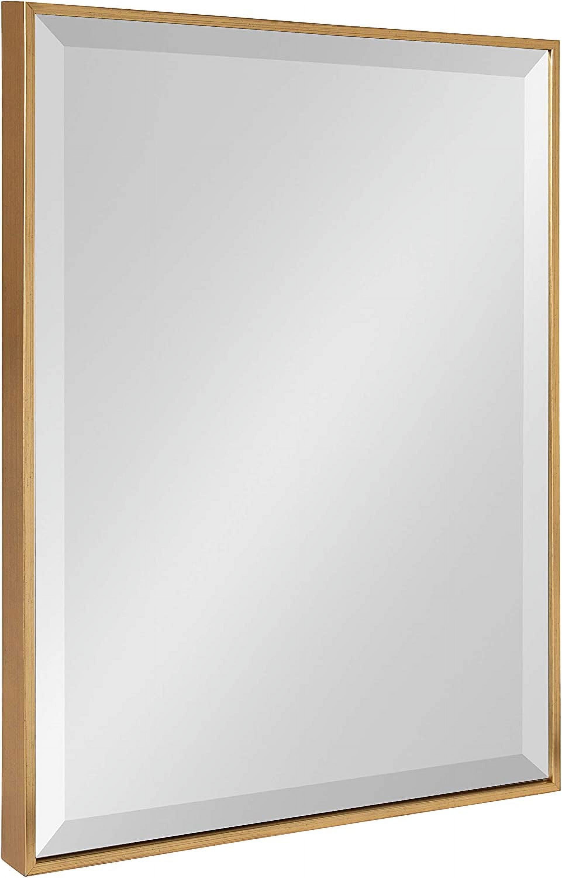 Elegant Gold Full-Length 30" Dresser Mirror with Slim Frame