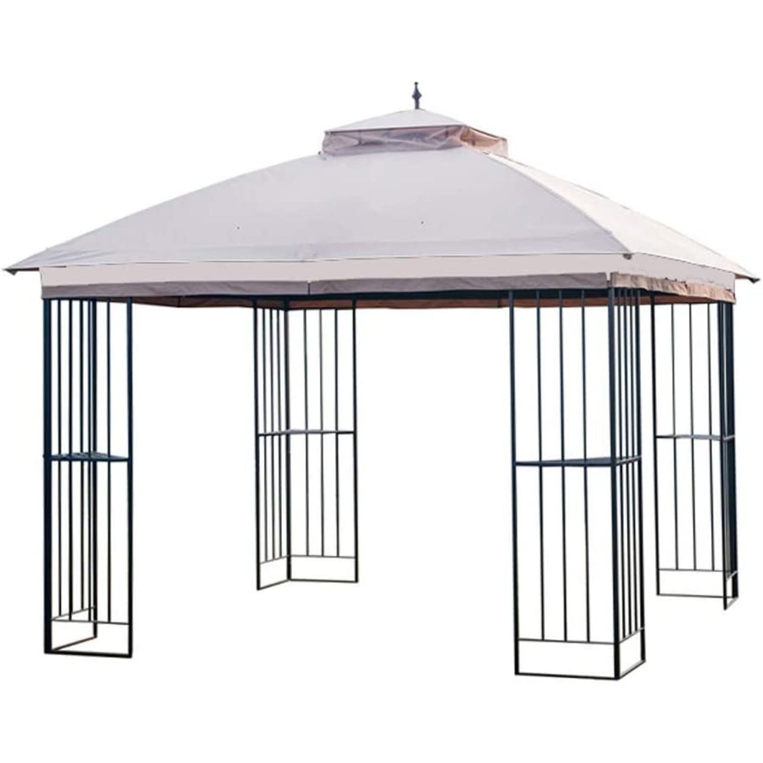 Beige Whisper 10' x 10' Two-Tiered Replacement Canopy