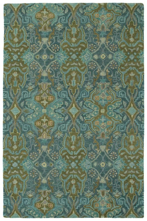 Amaranta Blue Handmade Wool 8' x 10' Tufted Rug