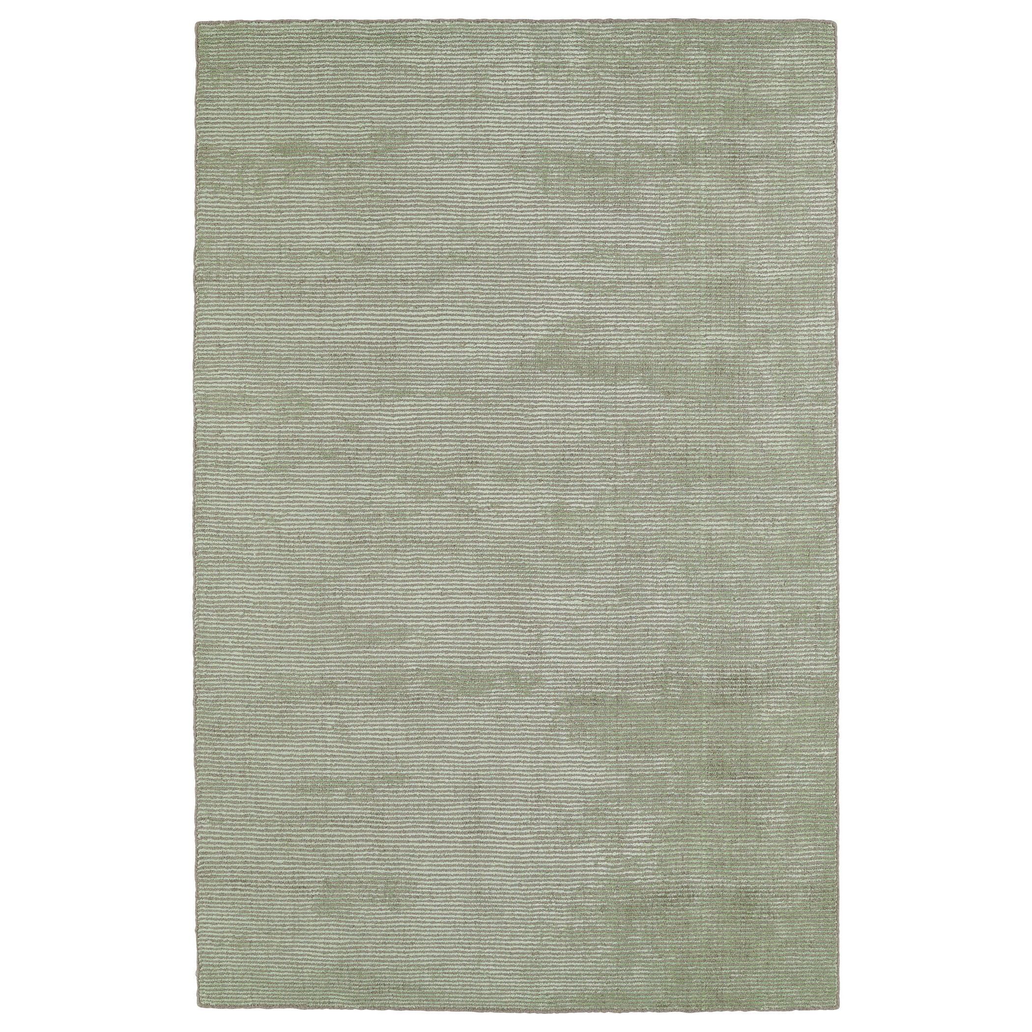 Celery Sparkle Handmade Wool-Viscose Blend Non-Slip Rug 2' x 3'