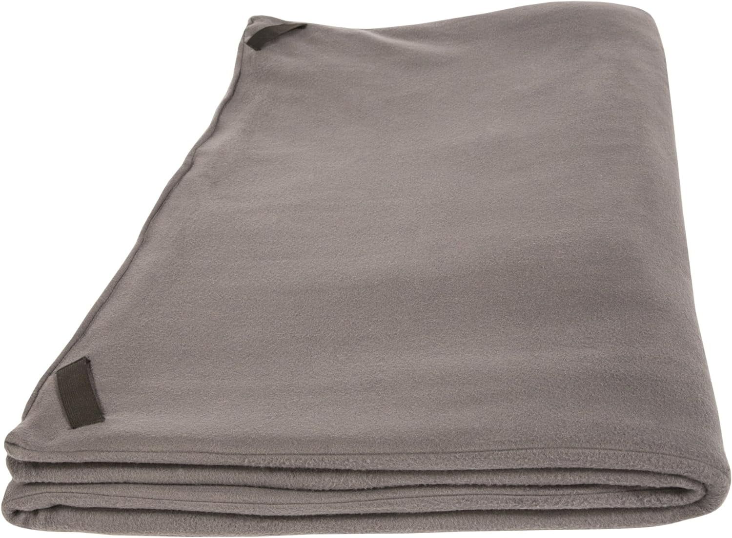 Gray Polyester Fleece Camping Cot Pad, 24 x 8 Inches