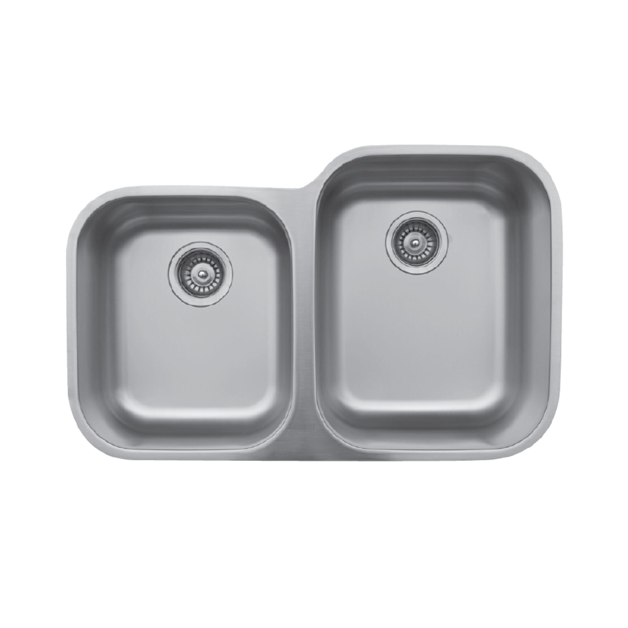 32" Stainless Steel Double Bowl Drop-In Kitchen Sink