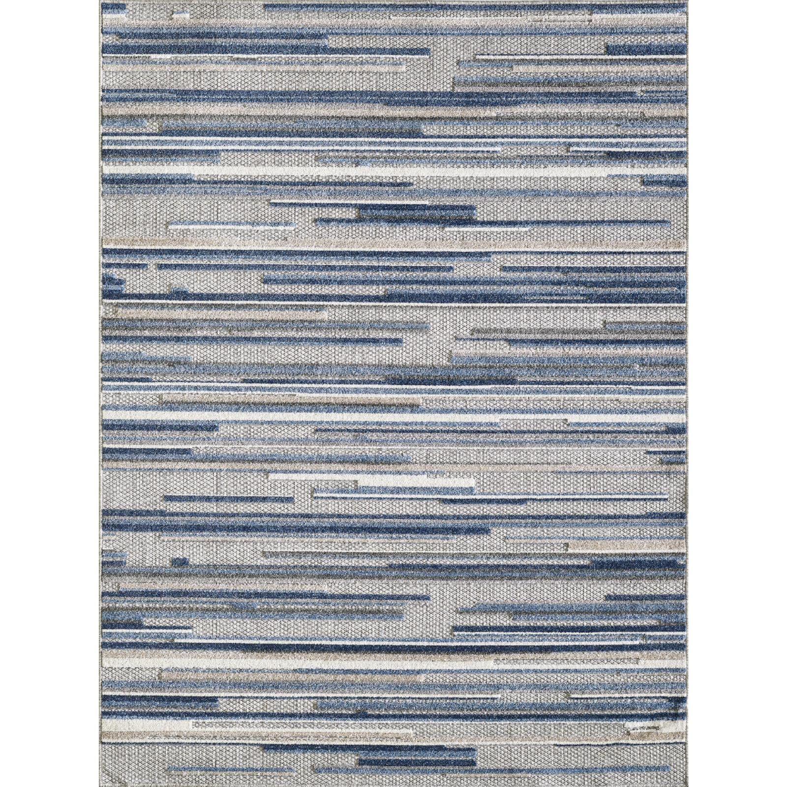 Transitional Easy-Care Large Rectangular Gray Area Rug