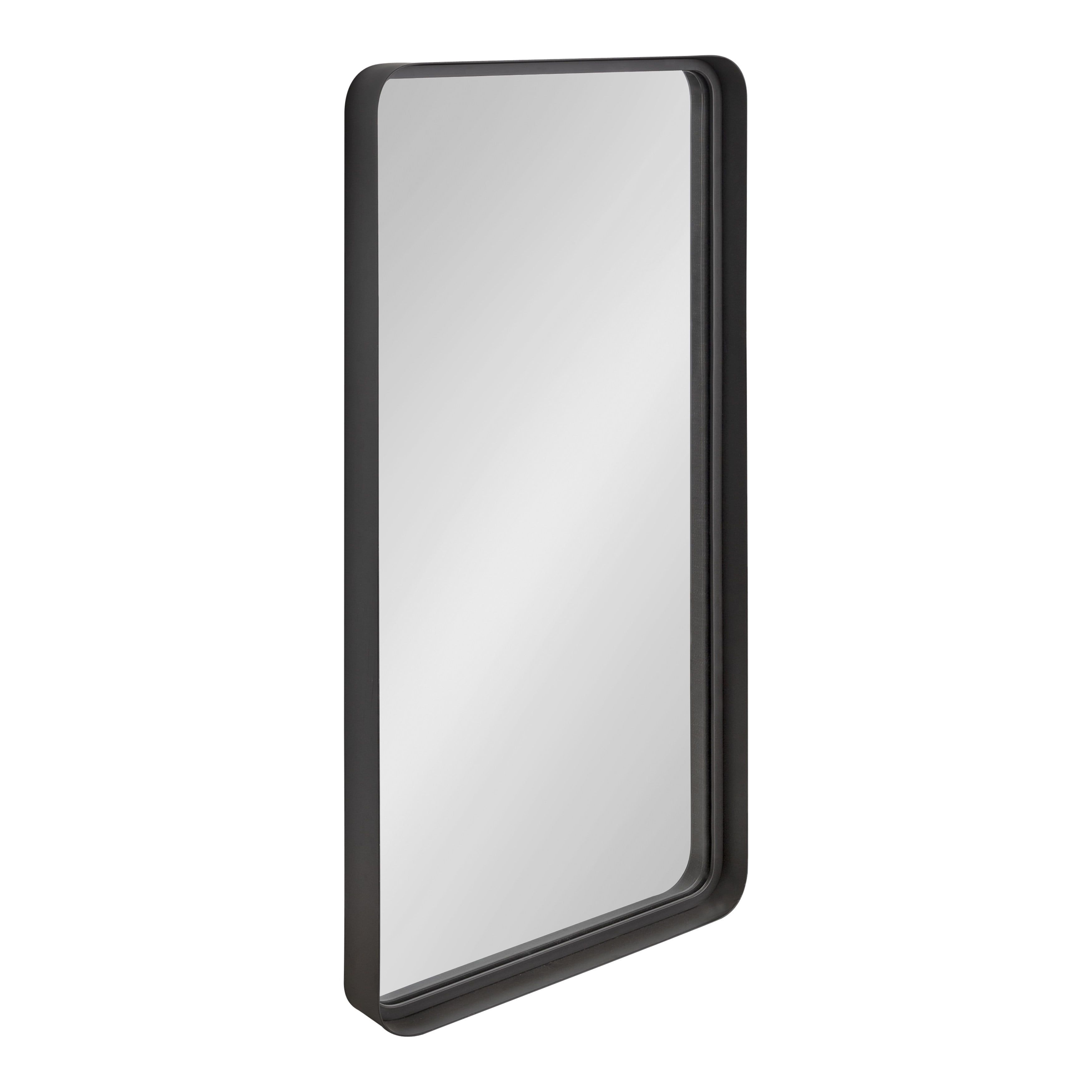 Armenta 20 x 42 Dark Charcoal Gray Industrial Wall Mirror