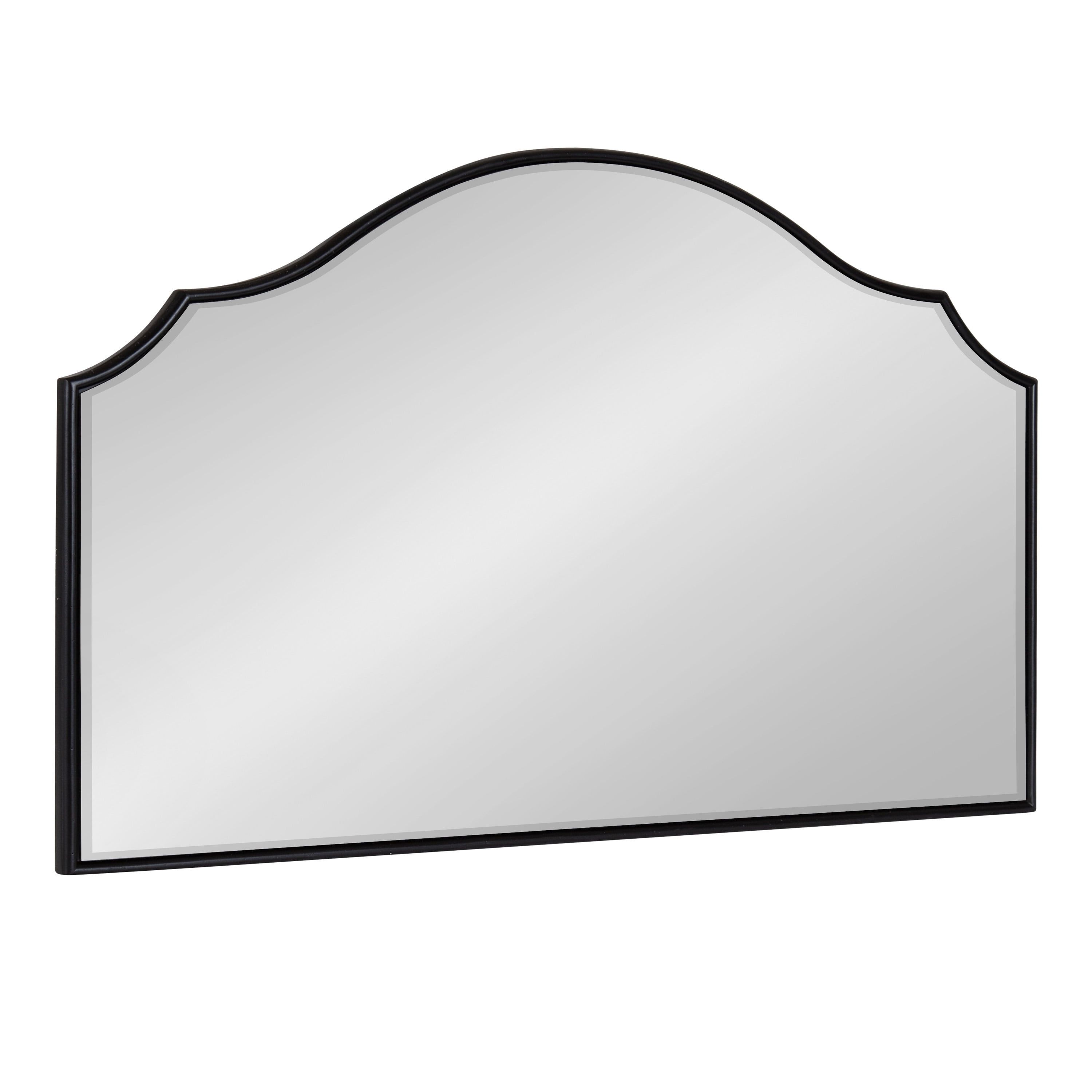 Leanna Black Wood Frame Full Length Rectangular Mirror