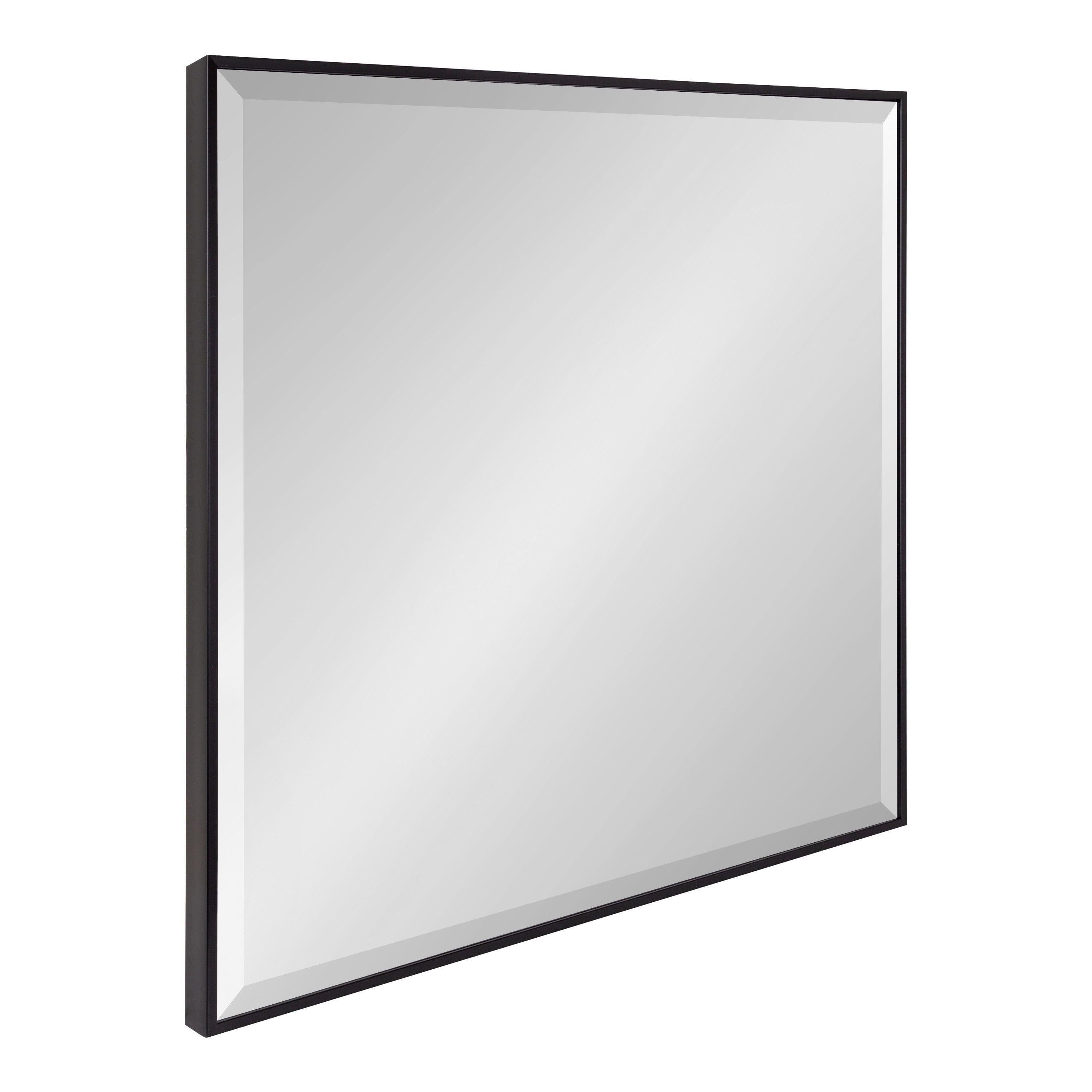 Sophisticated Square Full-Length Black Mirror 35"x35"