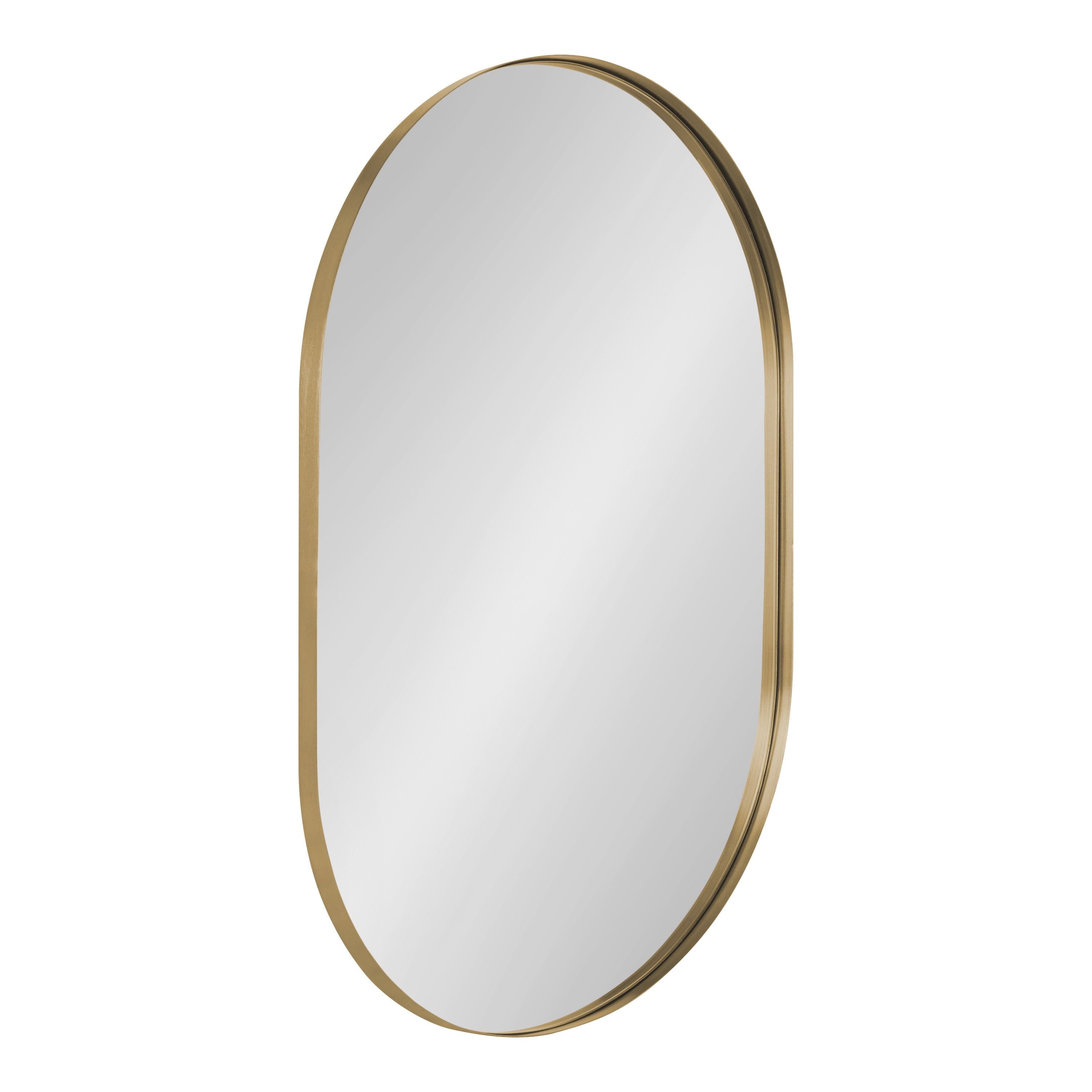 Elegant Gold Full-Length Capsule Wall Mirror 23x35