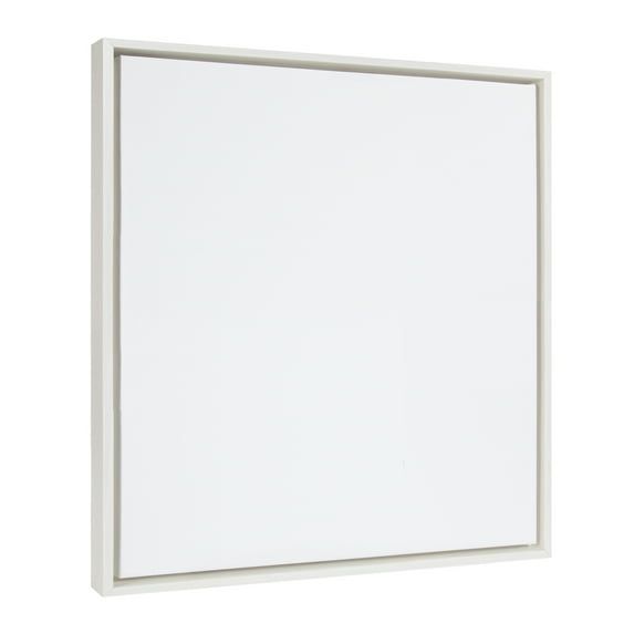 White Framed Canvas Wall Art for Painting, 22x22