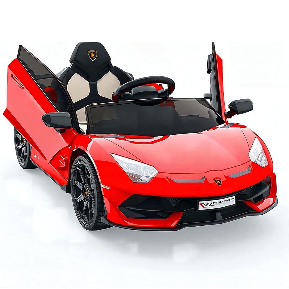 Red 12V Lamborghini Kids Electric Ride-On Car with Remote Control