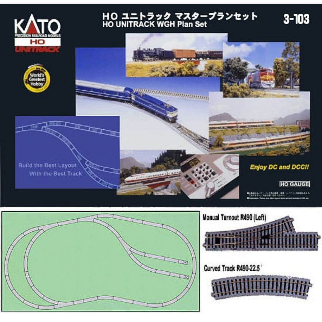 Kato HO Scale Unitrack World's Greatest Hobby Plan Set