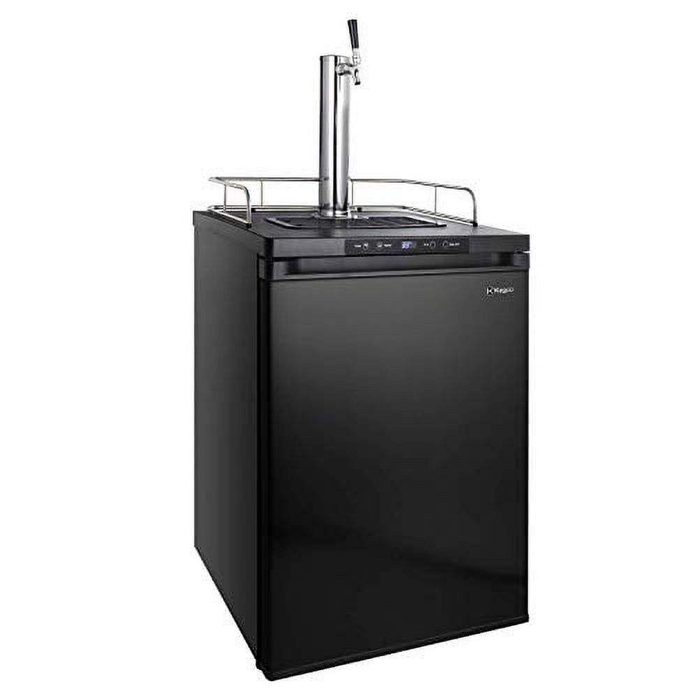 Kegco Black Stainless Steel Freestanding Keg Dispenser