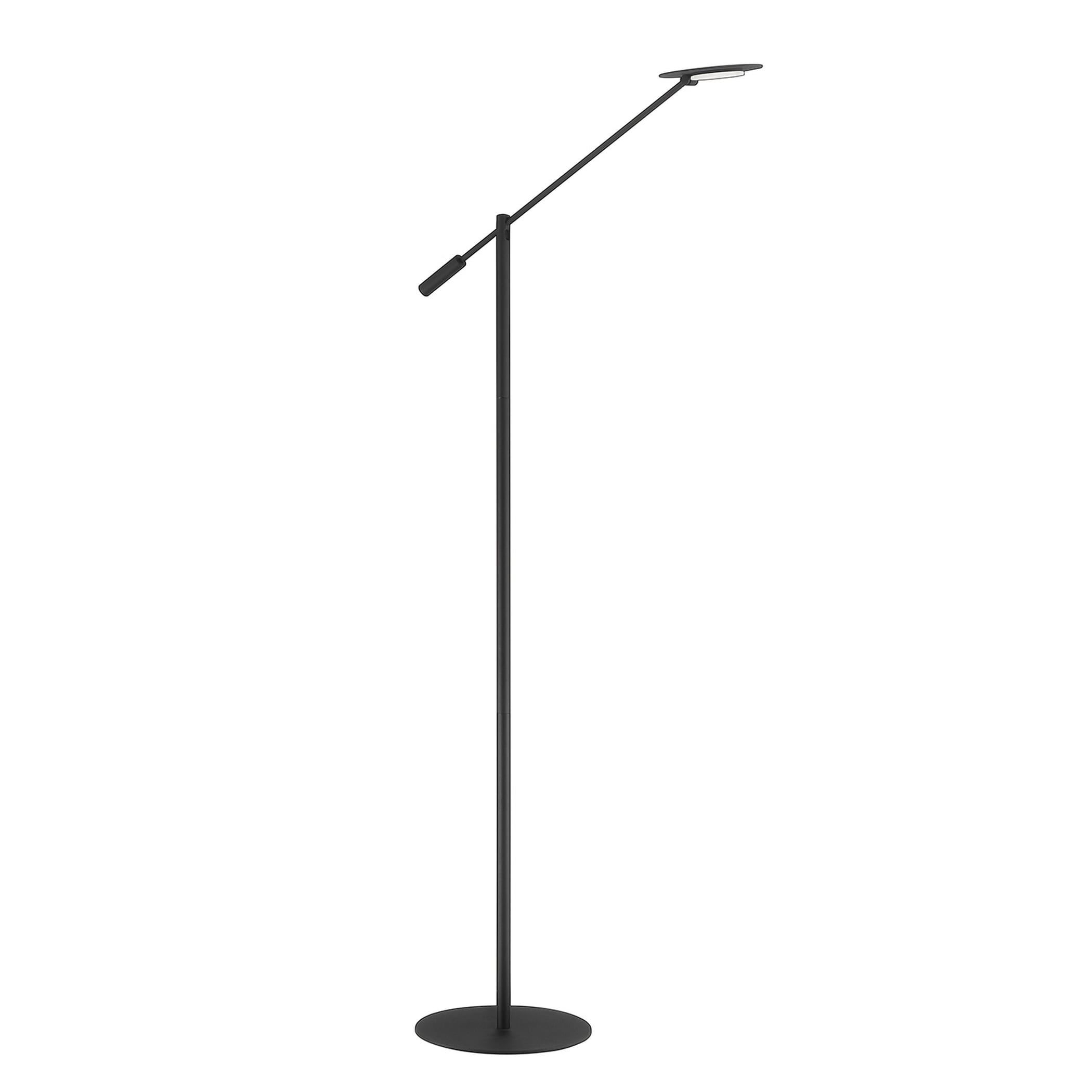 Revelation Adjustable Black LED Floor Lamp with Color Changing Technology