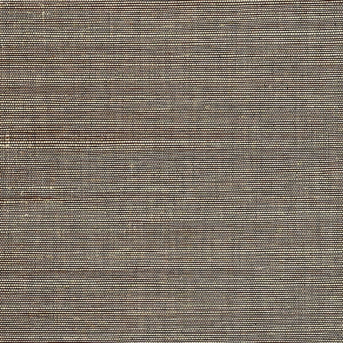 Marcin Brown and Black Grasscloth Non-Pasted Wallpaper