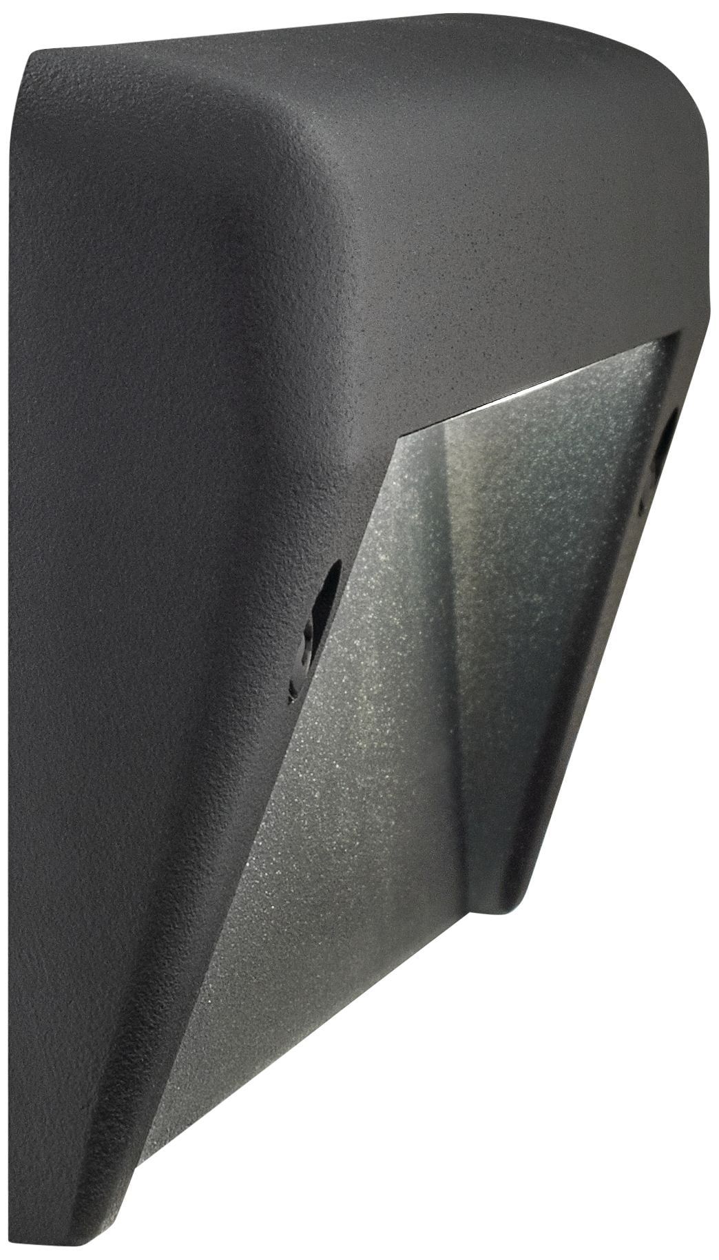 Textured Black Aluminum LED Surface Mount Step Light