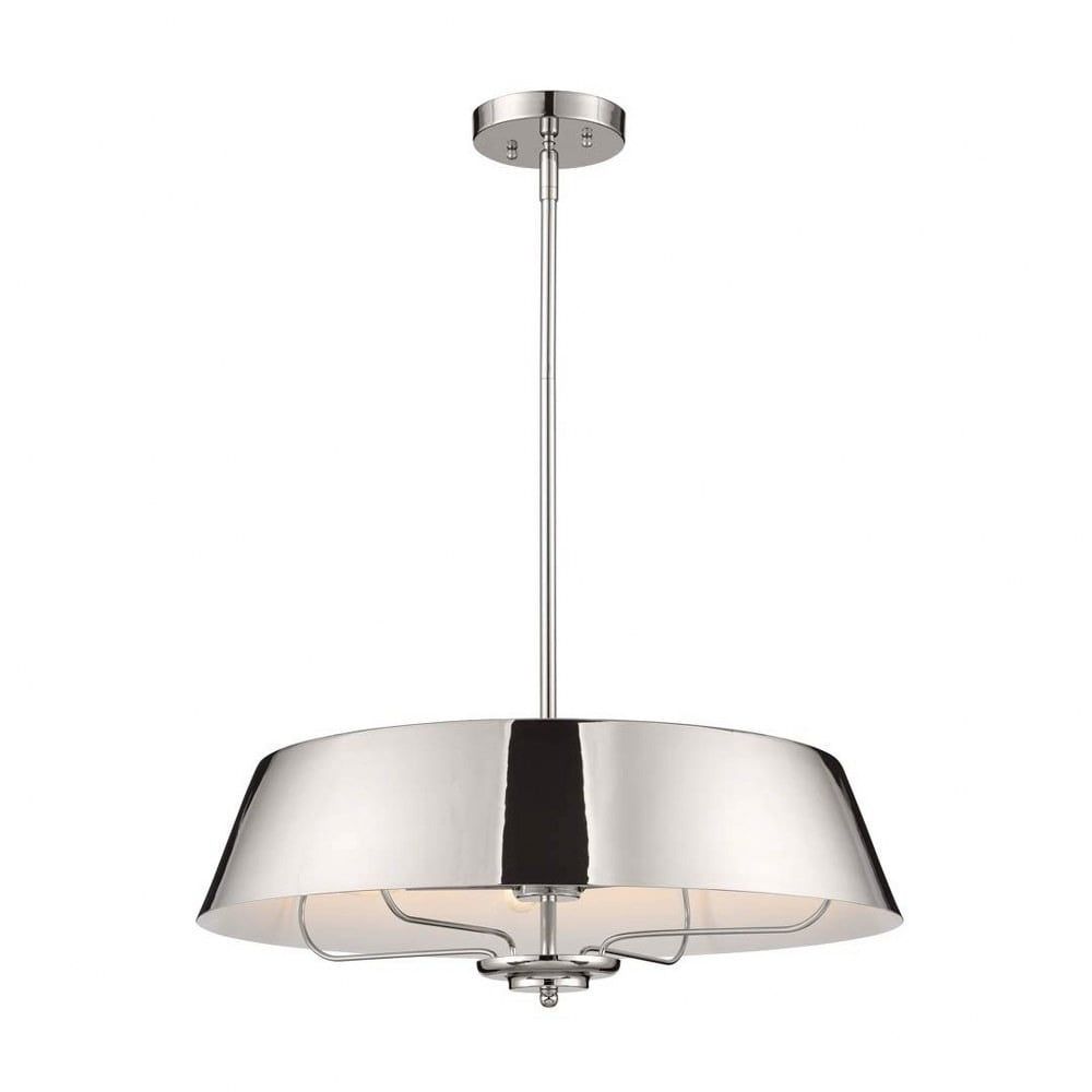 Luella Black and Polished Nickel 4-Light Pendant