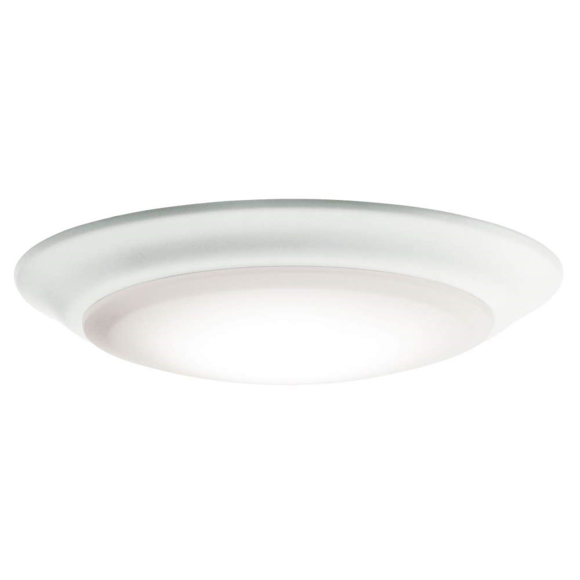 Transitional White Aluminum 7.5" LED Ceiling Light, Energy Star Rated