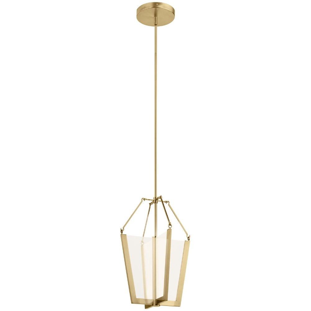 Champagne Gold LED Pendant with Light Guide Acrylic