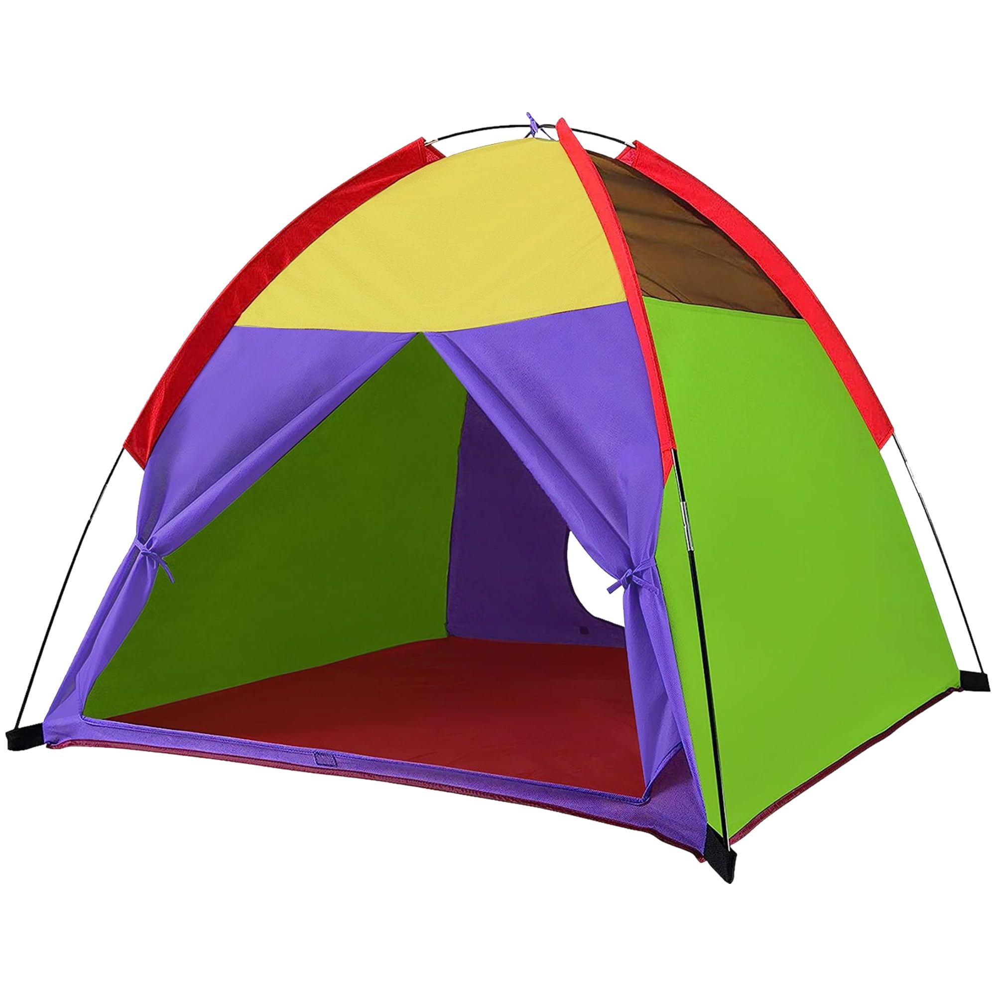 Multicolor Fiberglass Kids Pop-Up Play Tent 58"